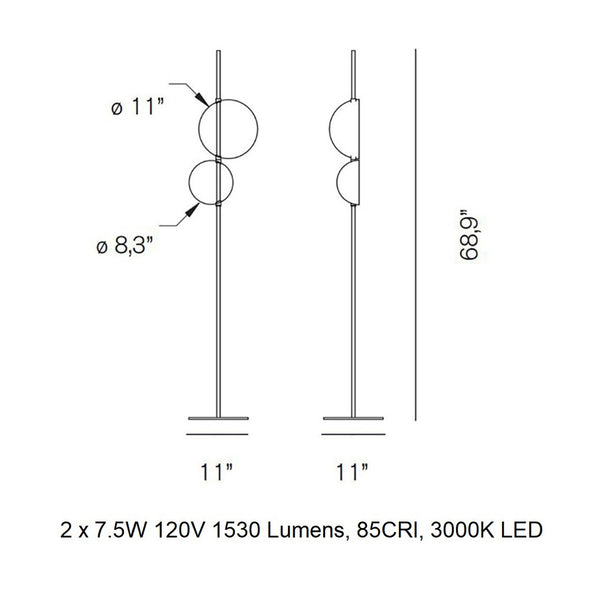 Superluna Floor Lamp