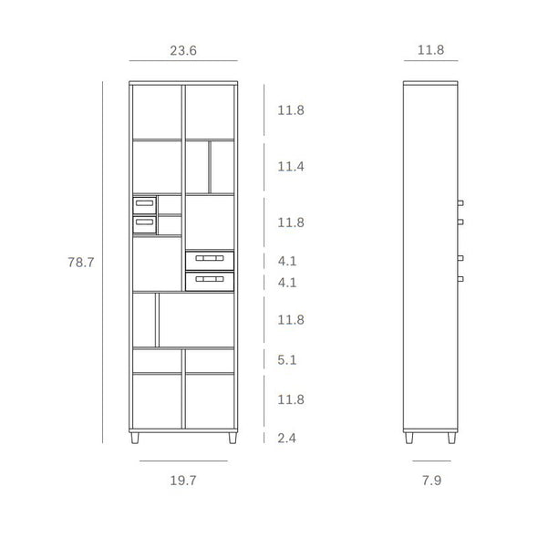 Pirouette Bookcase