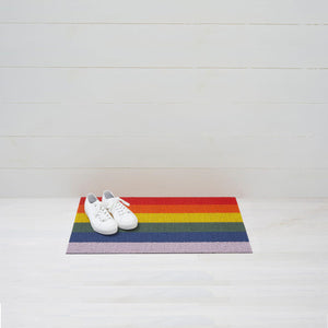 Rainbow Stripe Indoor/Outdoor Shag Floormat