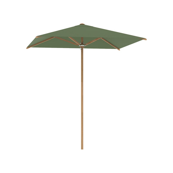 Shady Slim Square Teak Umbrella