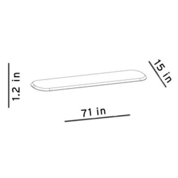 You and Me 71 Inch Bench