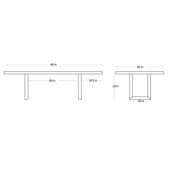 Emerson Dining Table - Straight Edge