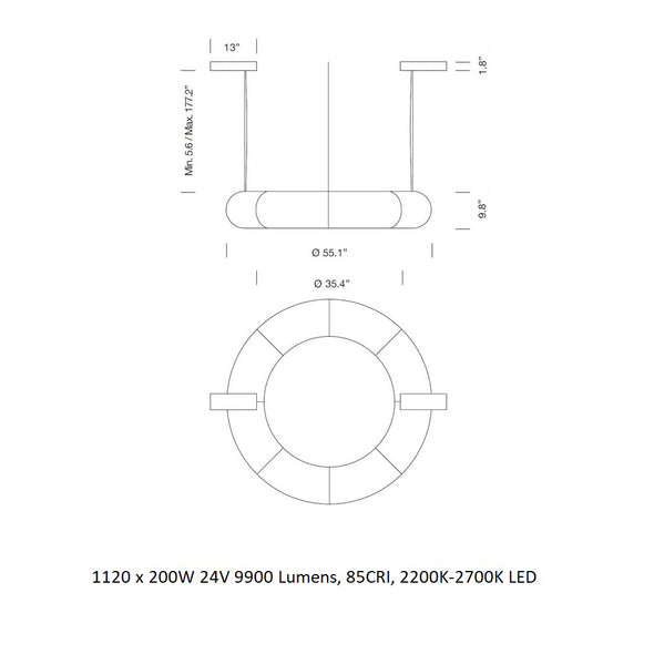 Tekio Circular Pendant Light