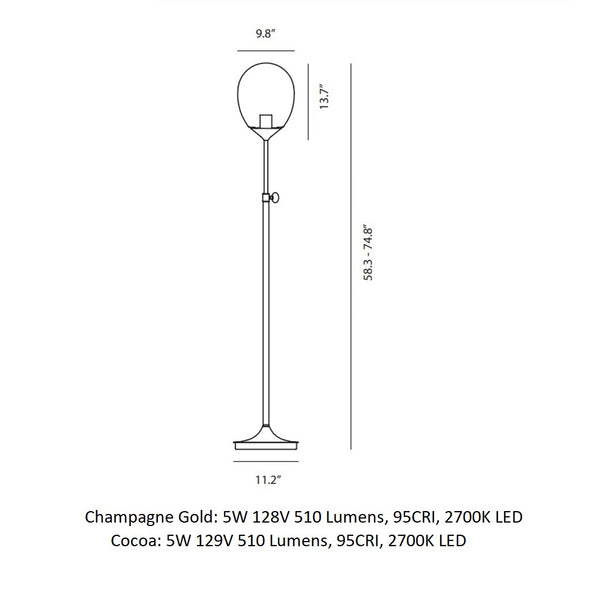 Mist LED Floor Lamp