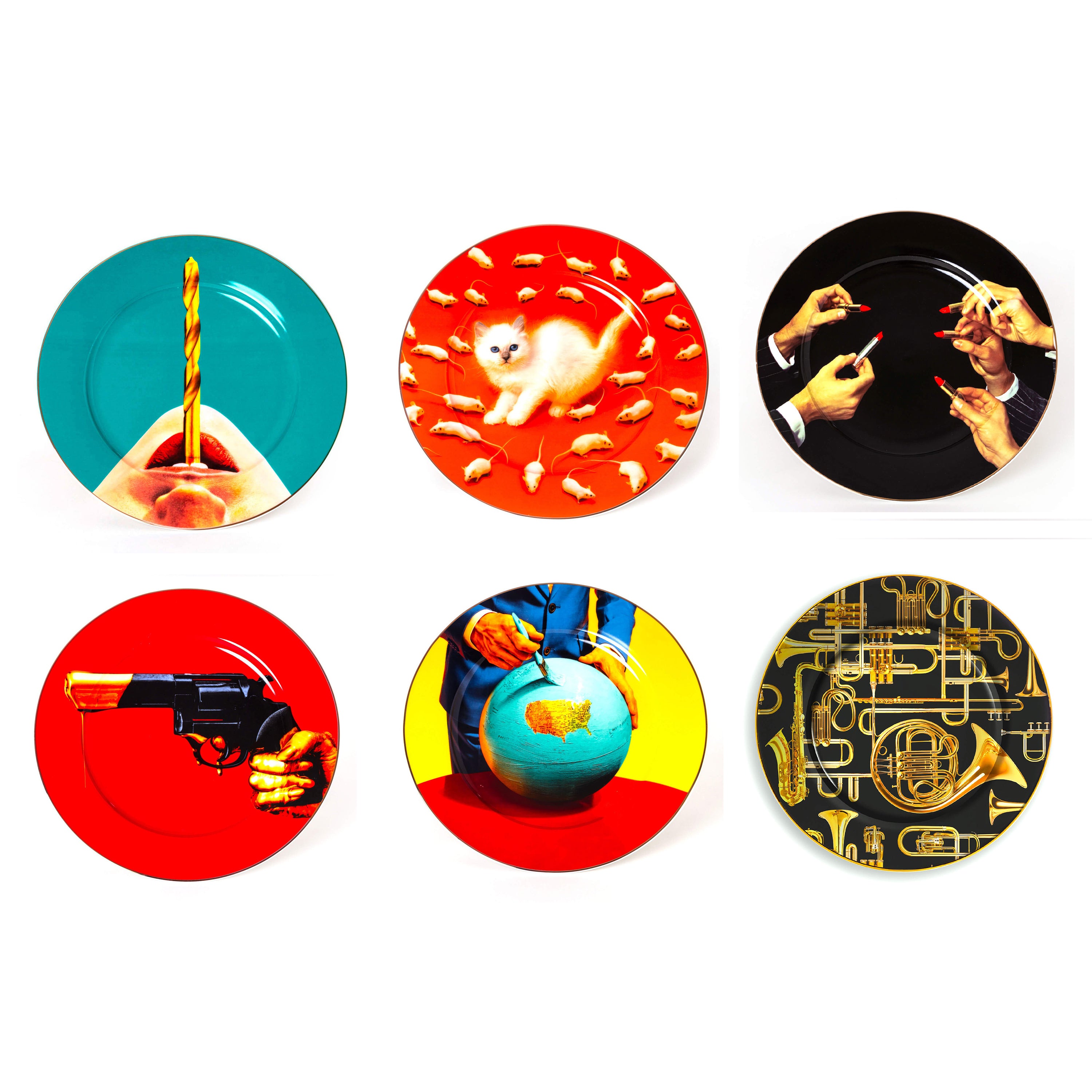 Seletti Toiletpaper Porcelain Dinner Plate Set - 2Modern