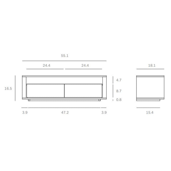 Shadow 2-Drawer Media Console