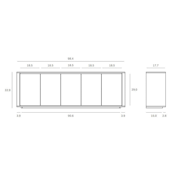 Shadow 5-Door Sideboard