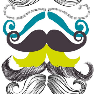 Different Moustaches Wallpaper Sample Swatch