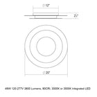 Offset LED Flush Mount