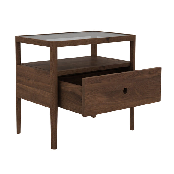 Spindle Nightstand  Walnut Spindle Nightstand OPEN BOX