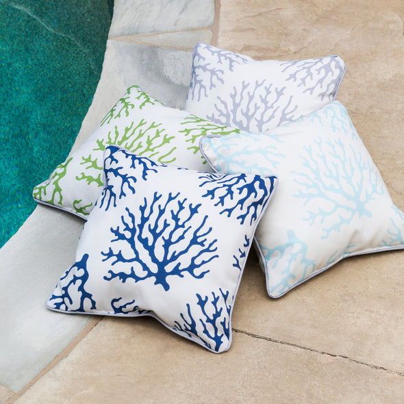 Coral Outdoor Pillow