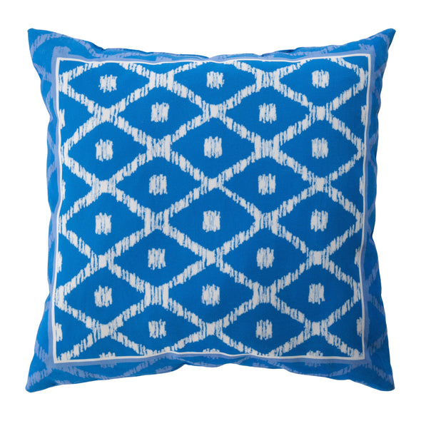 Indigo Blues Outdoor Diamond Pillow