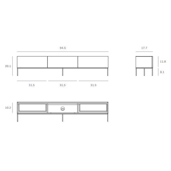 Tabwa 2-Drawer Media Console