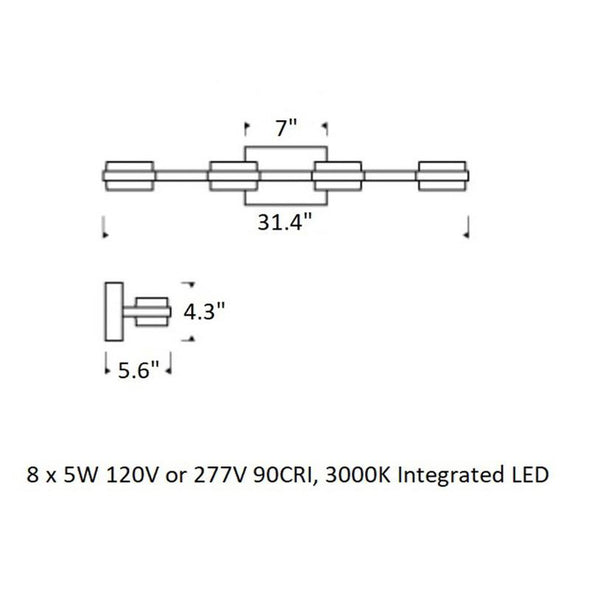 Kamden Quad Bath Light