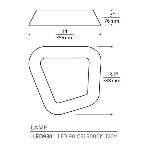 Sean Lavin Rhonan Flush Mount