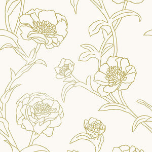 Peonies Removable Wallpaper Sample Swatch