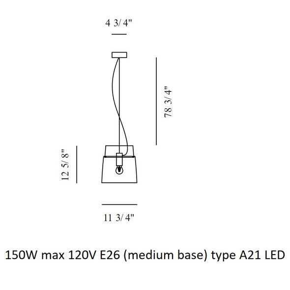 Vestale Suspension Light