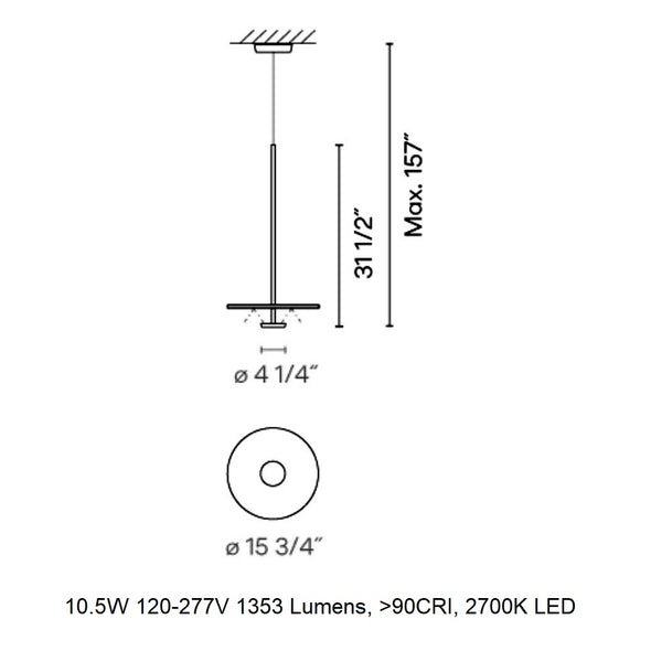 Flat Pendant Light