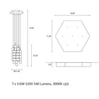 Abacus Multi Light Suspension Light