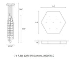 Abacus Multi Light Suspension Light