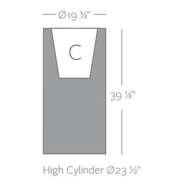 Cilindro Planter with Self-Watering System