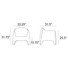 Solid Lounge Chair (Set of 2)