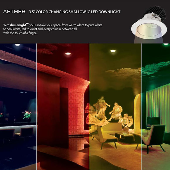 Aether 3.5IN Color Changing Round Wall Wash Trim