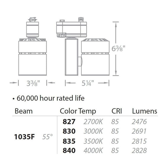 Exterminator II LED 35W Track Head