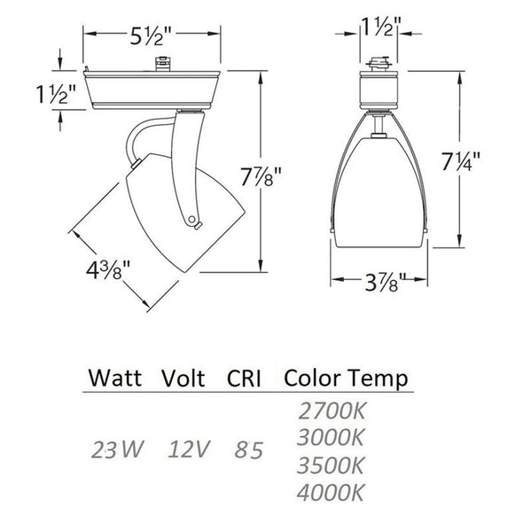 Impulse 820 LEDme 85 CRI Track Head