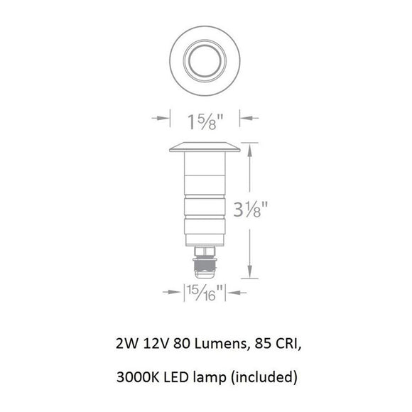 12V 1IN Indicator Light
