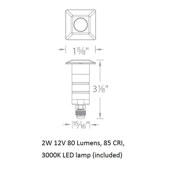 12V 1IN Indicator Light