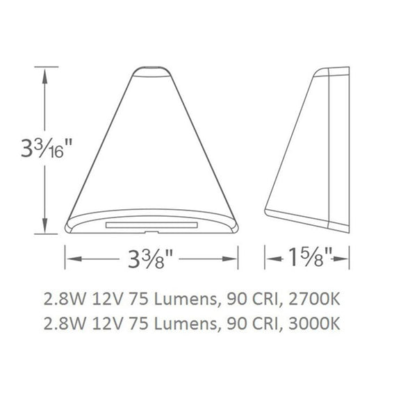 LED 12V Triangle Deck and Patio Light