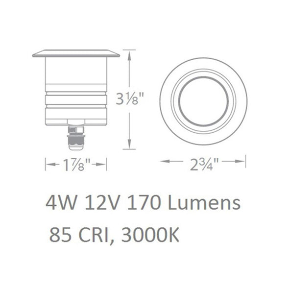 12V Round Submersible Light