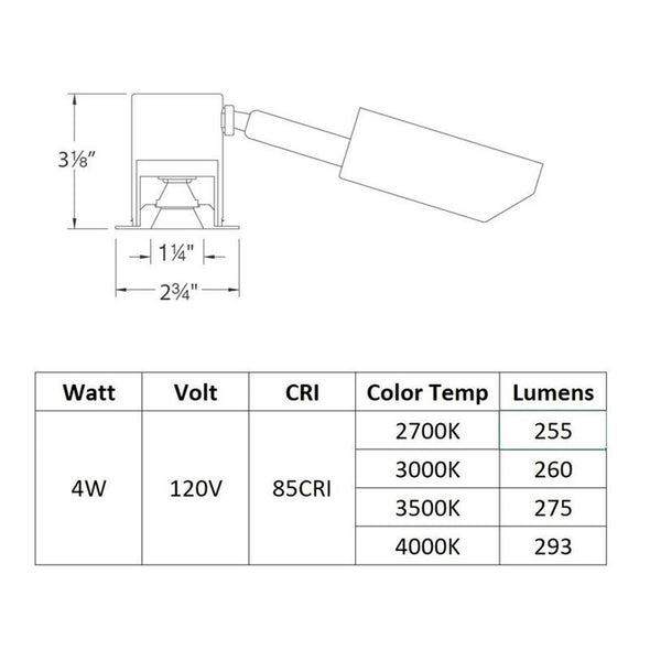 LEDme 1IN Round Open Reflector Trim and Housing