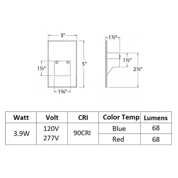 LEDme 200 RGB Vertical Step and Wall Light