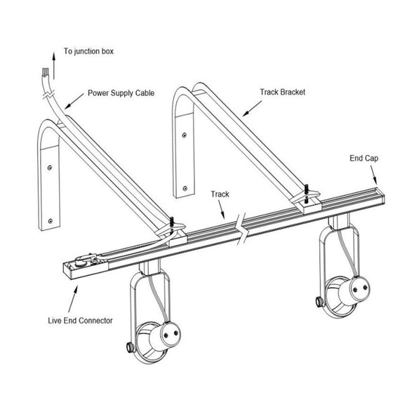 Track Wall Mount Suspension Bracket