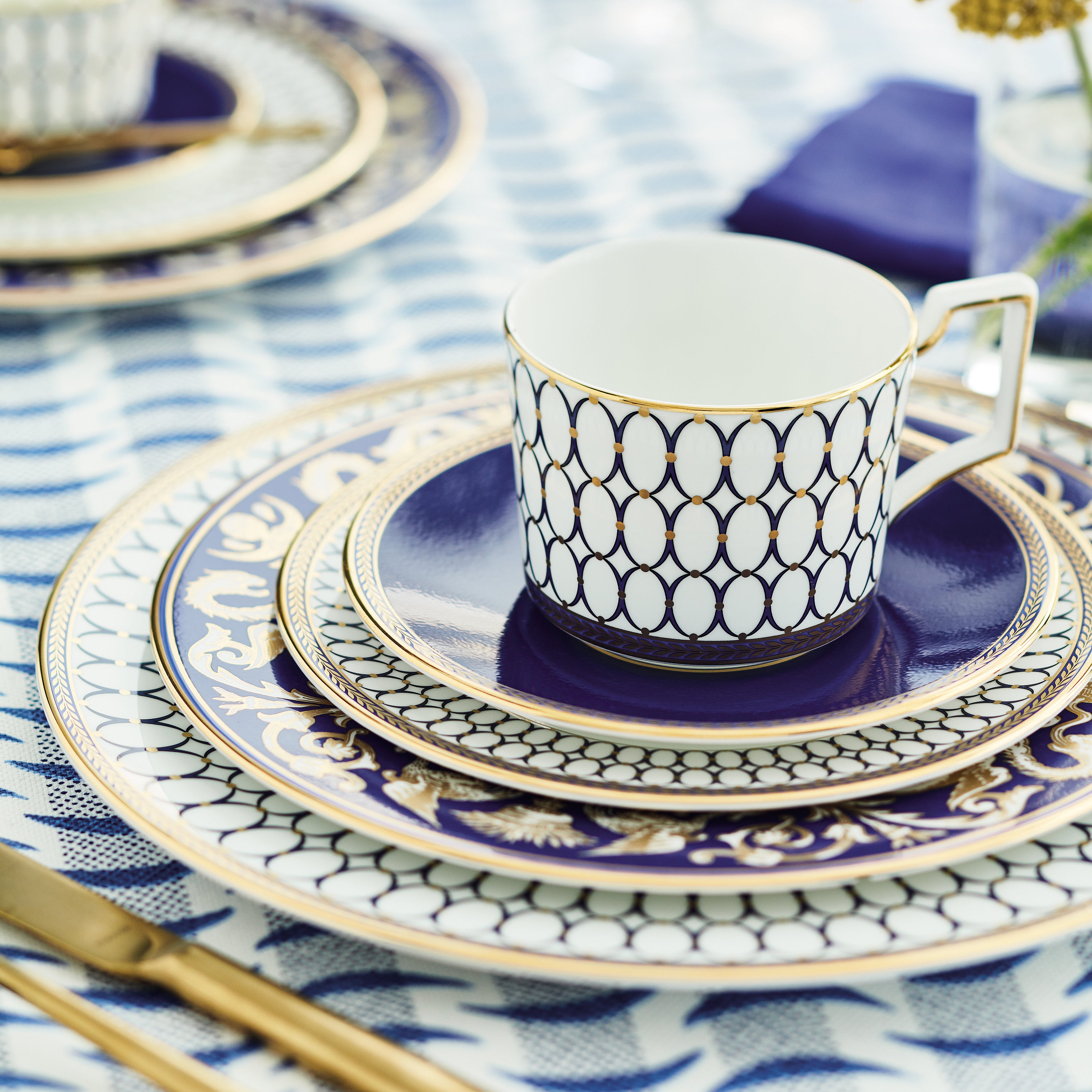 Renaissance Gold Teacup Saucer