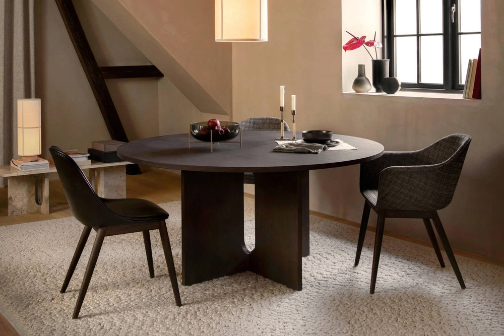 Rug Sizing Guide for Round Dining Tables of Every Size