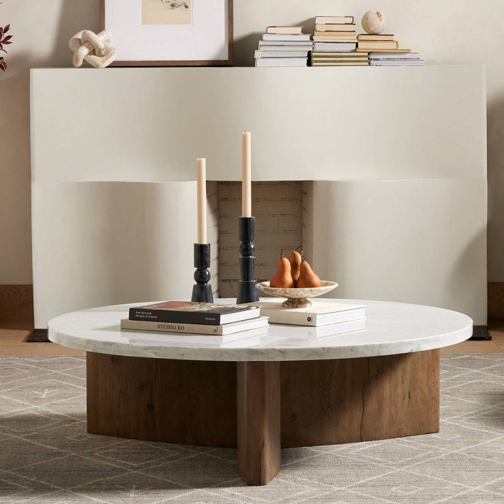 How To Decorate A Round Coffee Table