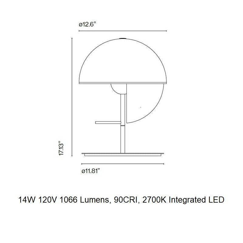 Theia M Dimmable LED Table Lamp