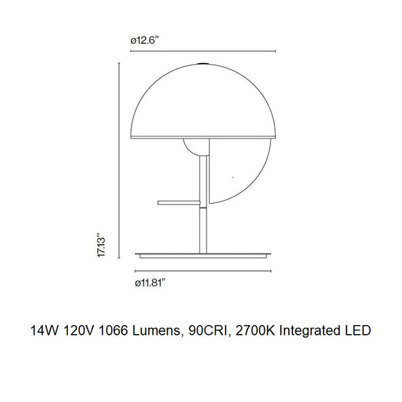 Theia M Dimmable LED Table Lamp