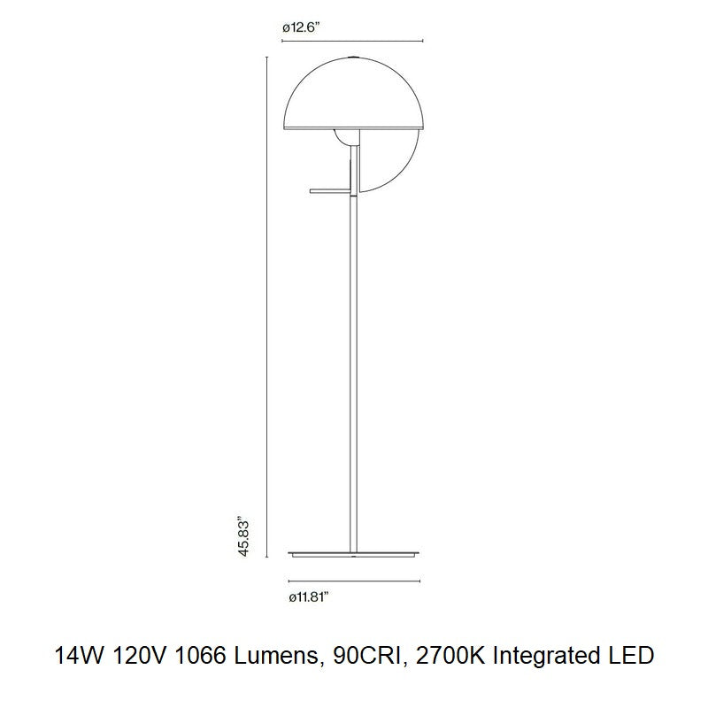 Theia P Dimmable LED Floor Lamp