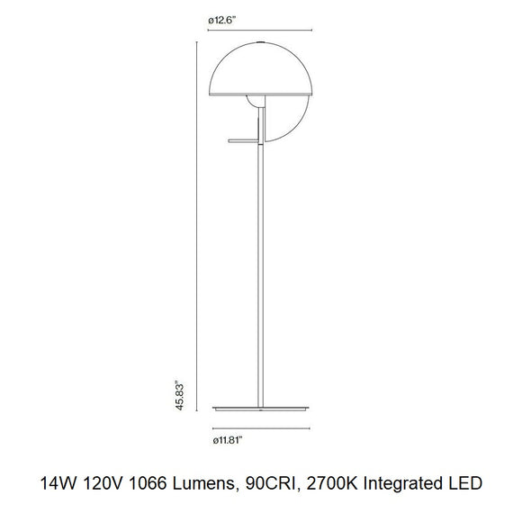 Theia P Dimmable LED Floor Lamp