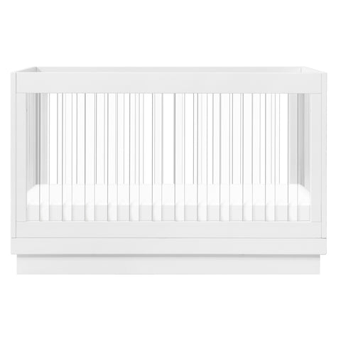 Harlow Acrylic 3-in-1 Convertible Crib with Toddler Bed Conversion Kit