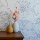 Blooms Grasscloth Peel and Stick Wallpaper