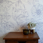 Blooms Grasscloth Peel and Stick Wallpaper