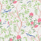 Chinoiserie Grasscloth Peel and Stick Wallpaper  option Garden Green / Pink