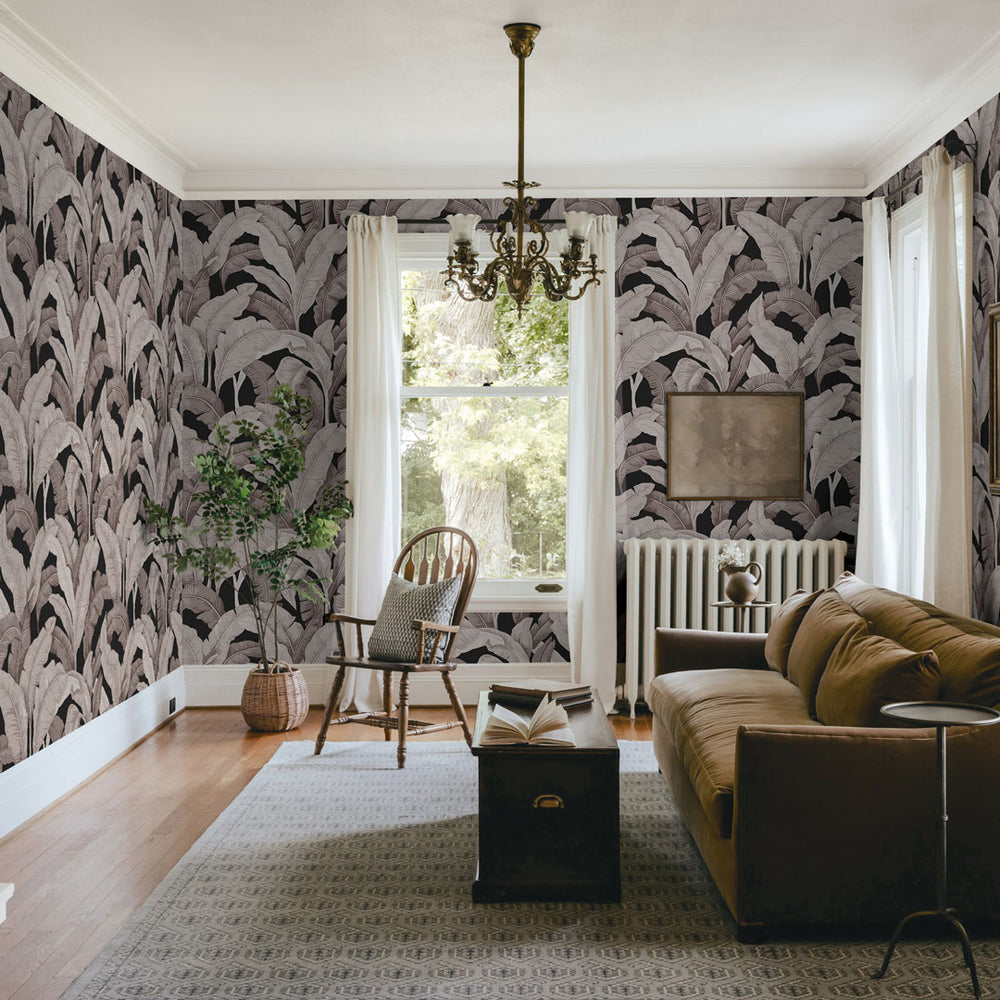 Lanai Palm Grasscloth Peel and Stick Wallpaper