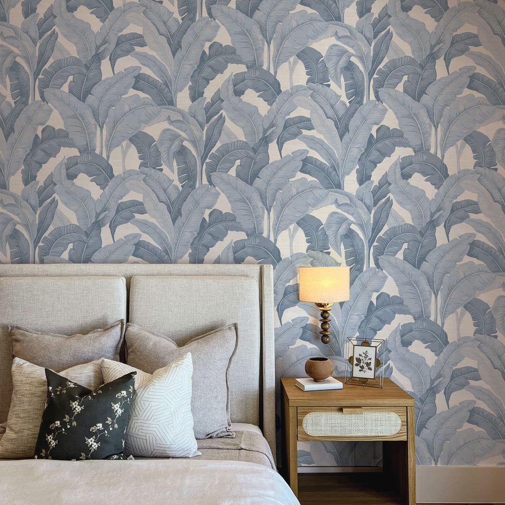 Lanai Palm Grasscloth Peel and Stick Wallpaper