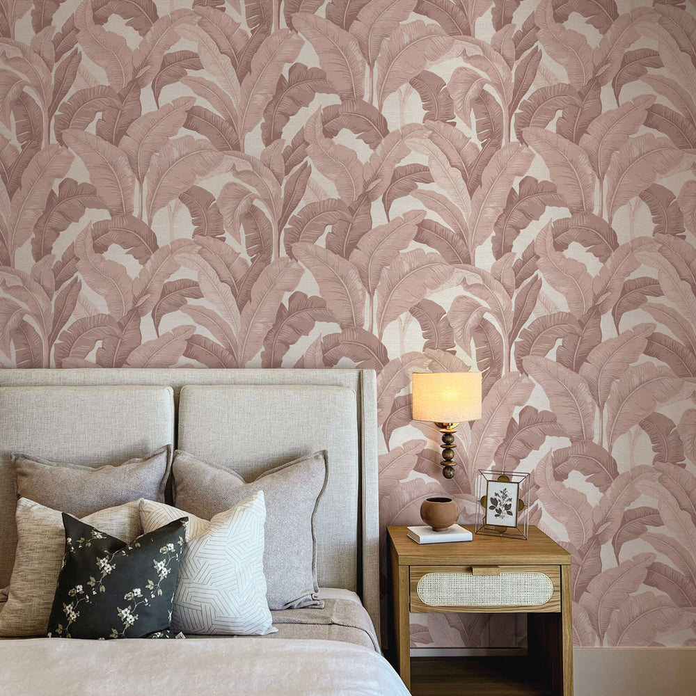 Lanai Palm Grasscloth Peel and Stick Wallpaper